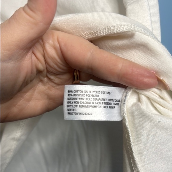 Kate Spade x Target cream white  T-Shirt with Red 'Dance Till Dawn' Print - Picture 10 of 11